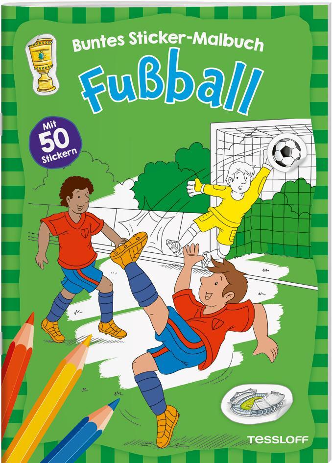 Cover: 9783788645304 | Fußball. Buntes Sticker-Malbuch | Mit 50 Stickern | Stefan Lohr | 2022