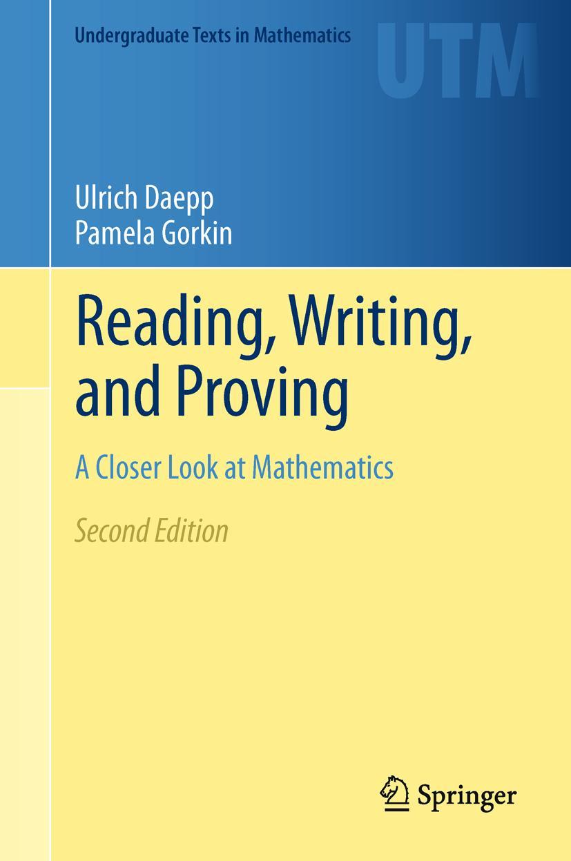 Cover: 9781461429159 | Reading, Writing, and Proving | A Closer Look at Mathematics | Buch