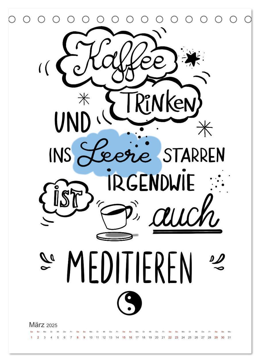 Bild: 9783435896578 | Kaffee liebt dich (Tischkalender 2025 DIN A5 hoch), CALVENDO...