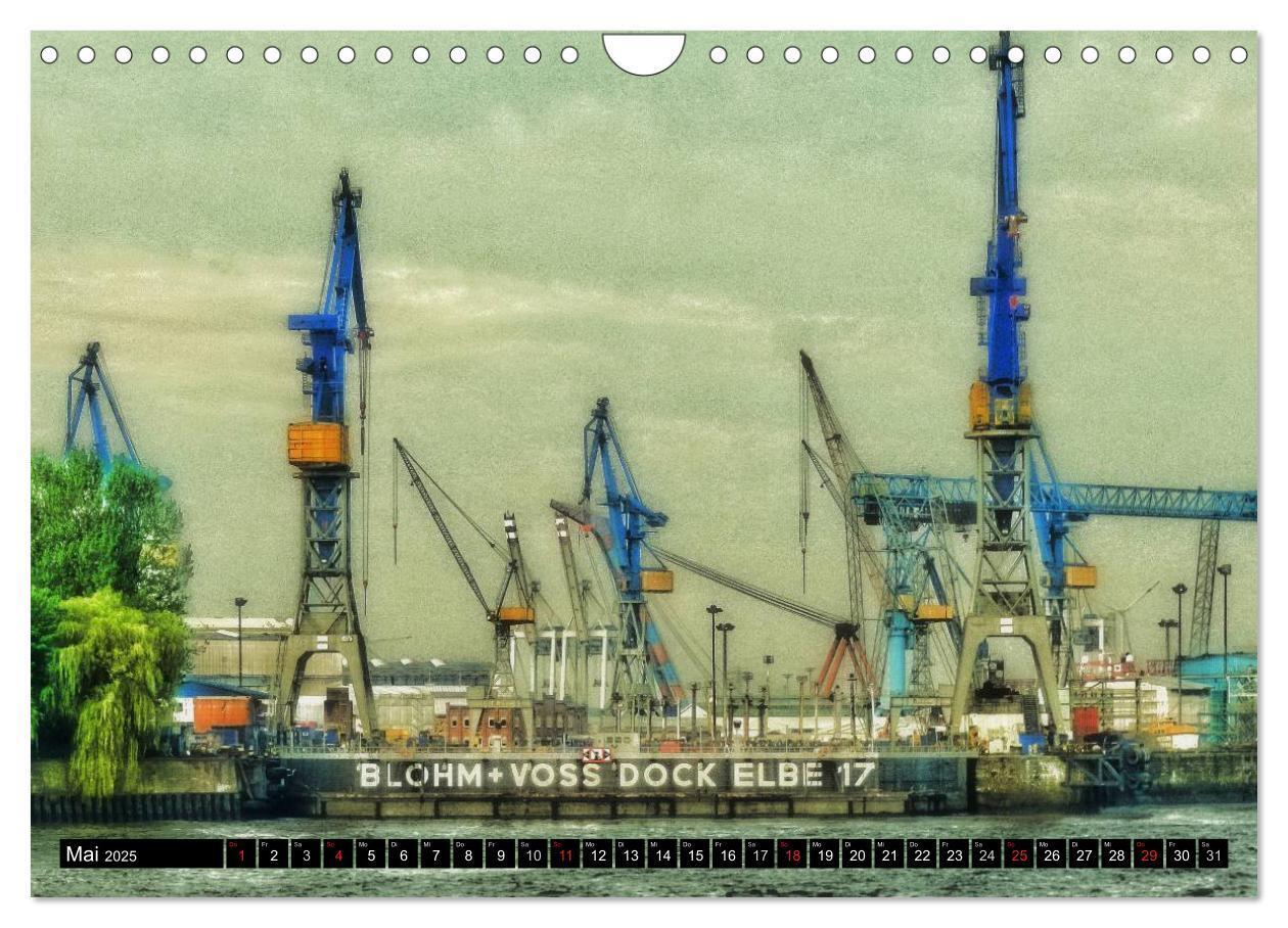 Bild: 9783435690640 | Faszination Hafen - Hamburg (Wandkalender 2025 DIN A4 quer),...