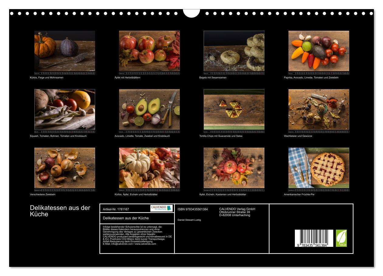 Bild: 9783435561384 | Delikatessen aus der Küche (Wandkalender 2025 DIN A3 quer),...