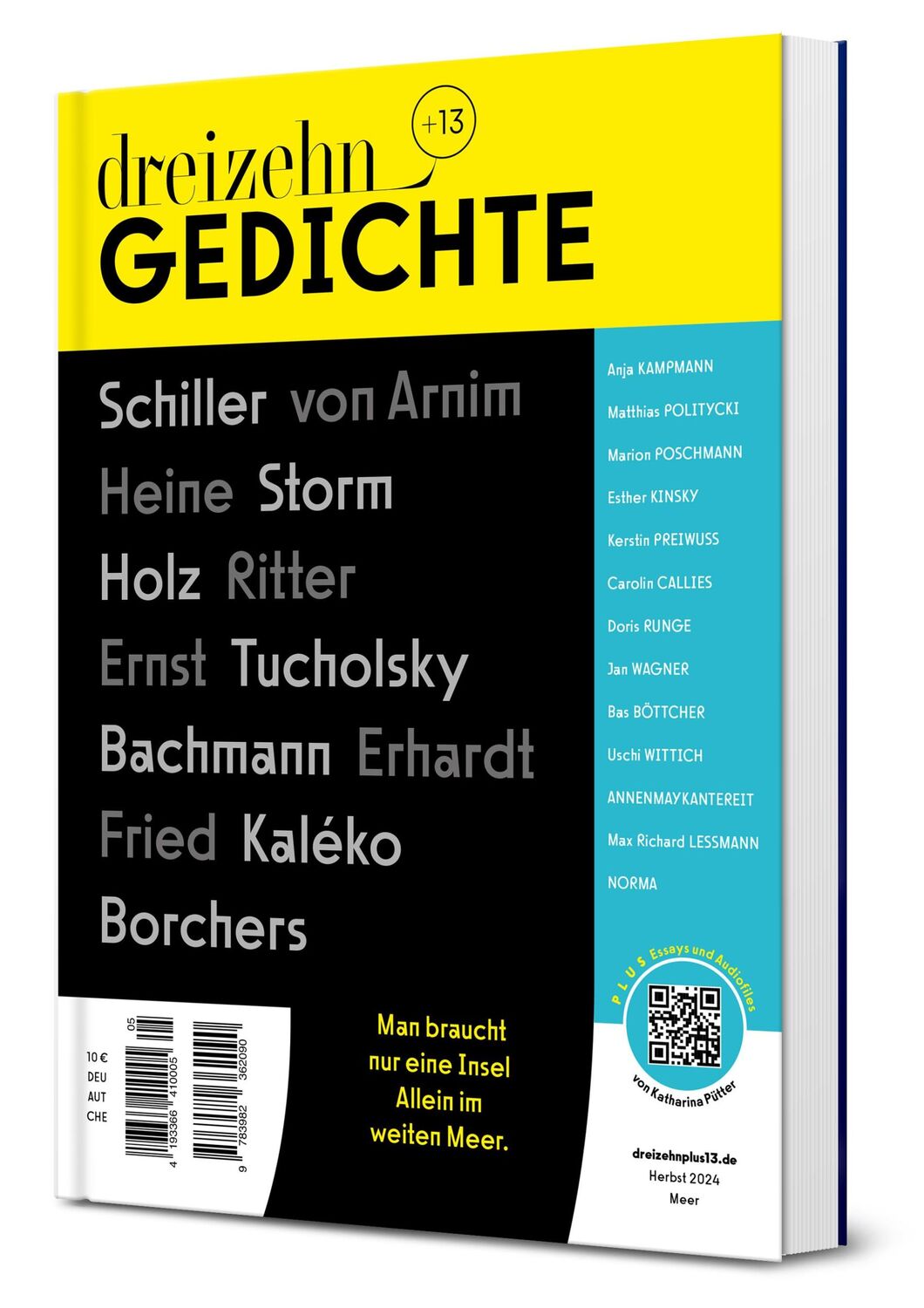 Cover: 9783982362090 | dreizehn +13 Gedichte | Lyrik vom Meer | Katharina Pütter (u. a.)