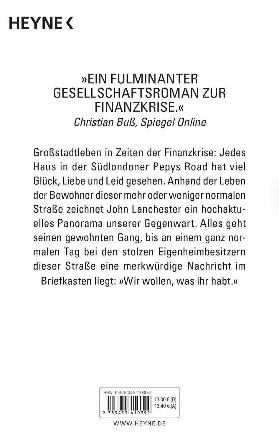 Bild: 9783453410992 | Kapital | John Lanchester | Taschenbuch | Deutsch | 2014 | Heyne