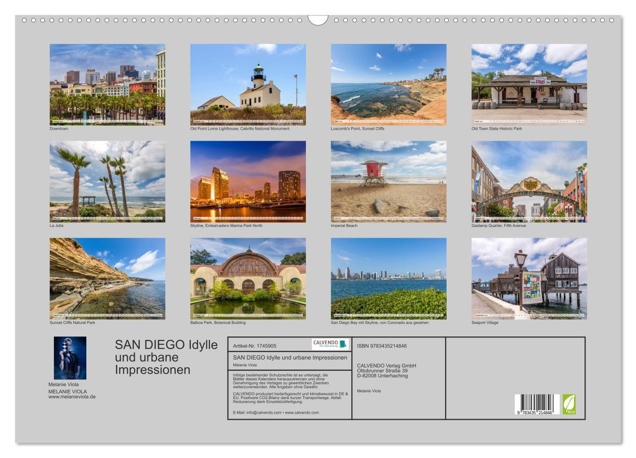 Bild: 9783435214846 | SAN DIEGO Idylle und urbane Impressionen (Wandkalender 2025 DIN A2...