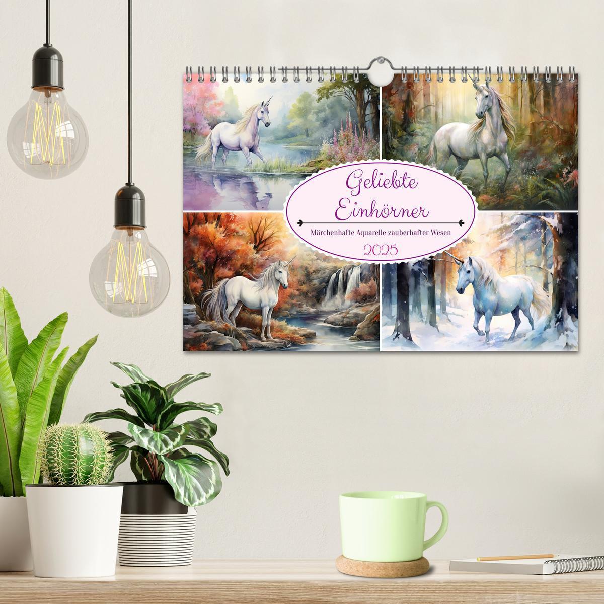 Bild: 9783383858796 | Geliebte Einhörner (Wandkalender 2025 DIN A4 quer), CALVENDO...