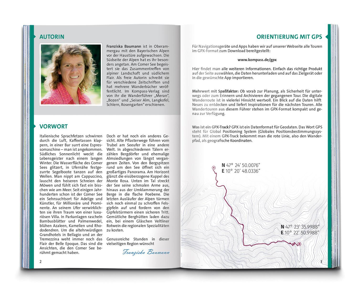 Bild: 9783991217732 | KOMPASS Wanderführer Comer See, 50 Touren | Franziska Baumann | Buch