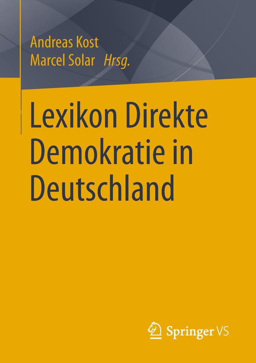 Cover: 9783658217822 | Lexikon Direkte Demokratie in Deutschland | Marcel Solar (u. a.) | xv