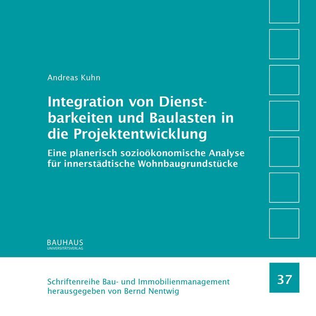 Cover: 9783957732781 | Integration von Dienstbarkeiten und Baulasten in die...