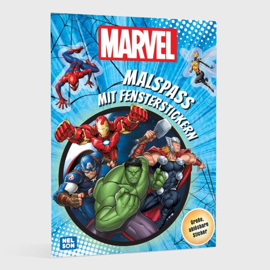 Bild: 9783845125275 | MARVEL: Malspaß mit Fensterstickern | Broschüre | MARVEL | 24 S.