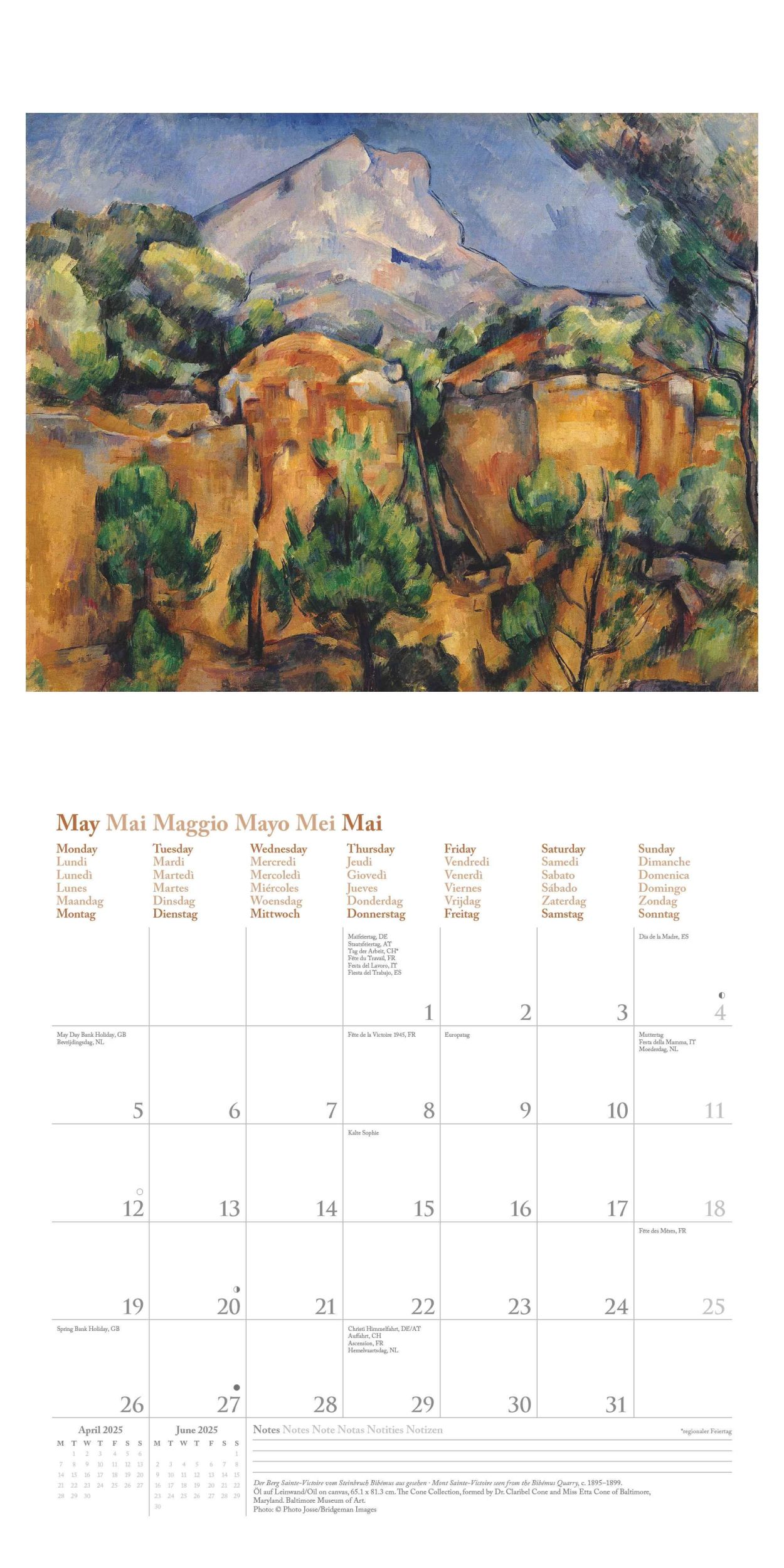 Bild: 4002725994943 | Paul Cézanne 2025 - Wand-Kalender - Broschüren-Kalender - 30x30 -...