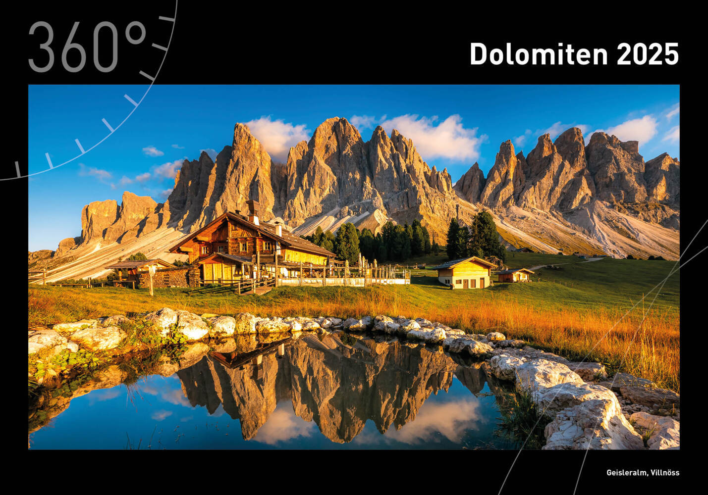 Cover: 9783968555188 | 360° Dolomiten Premiumkalender 2025 | Alexander Pichler (u. a.) | 2025