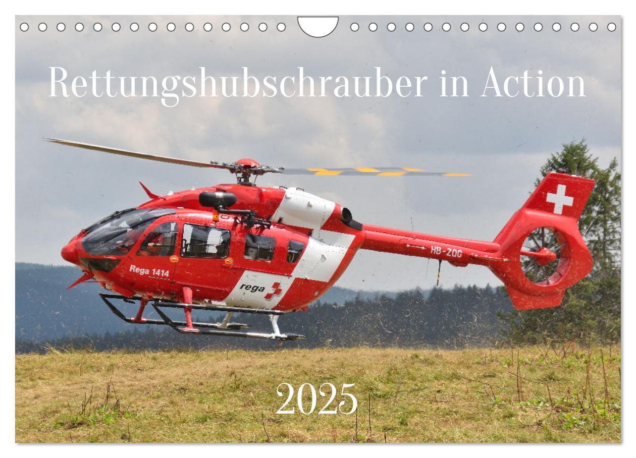 Cover: 9783435014194 | Rettungshubschrauber in Action (Wandkalender 2025 DIN A4 quer),...