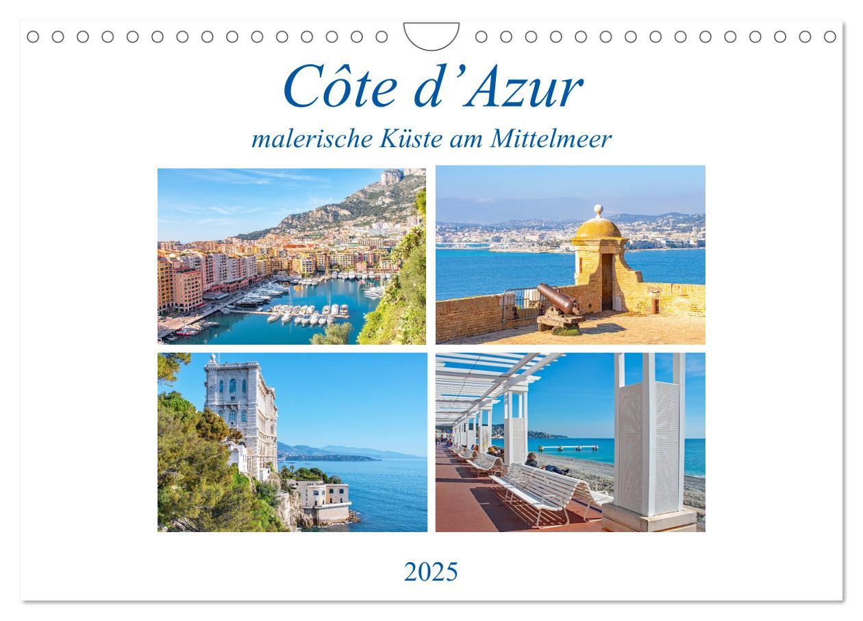 Cover: 9783435123186 | Côte d¿Azur - malerische Küste am Mittelmeer (Wandkalender 2025 DIN...