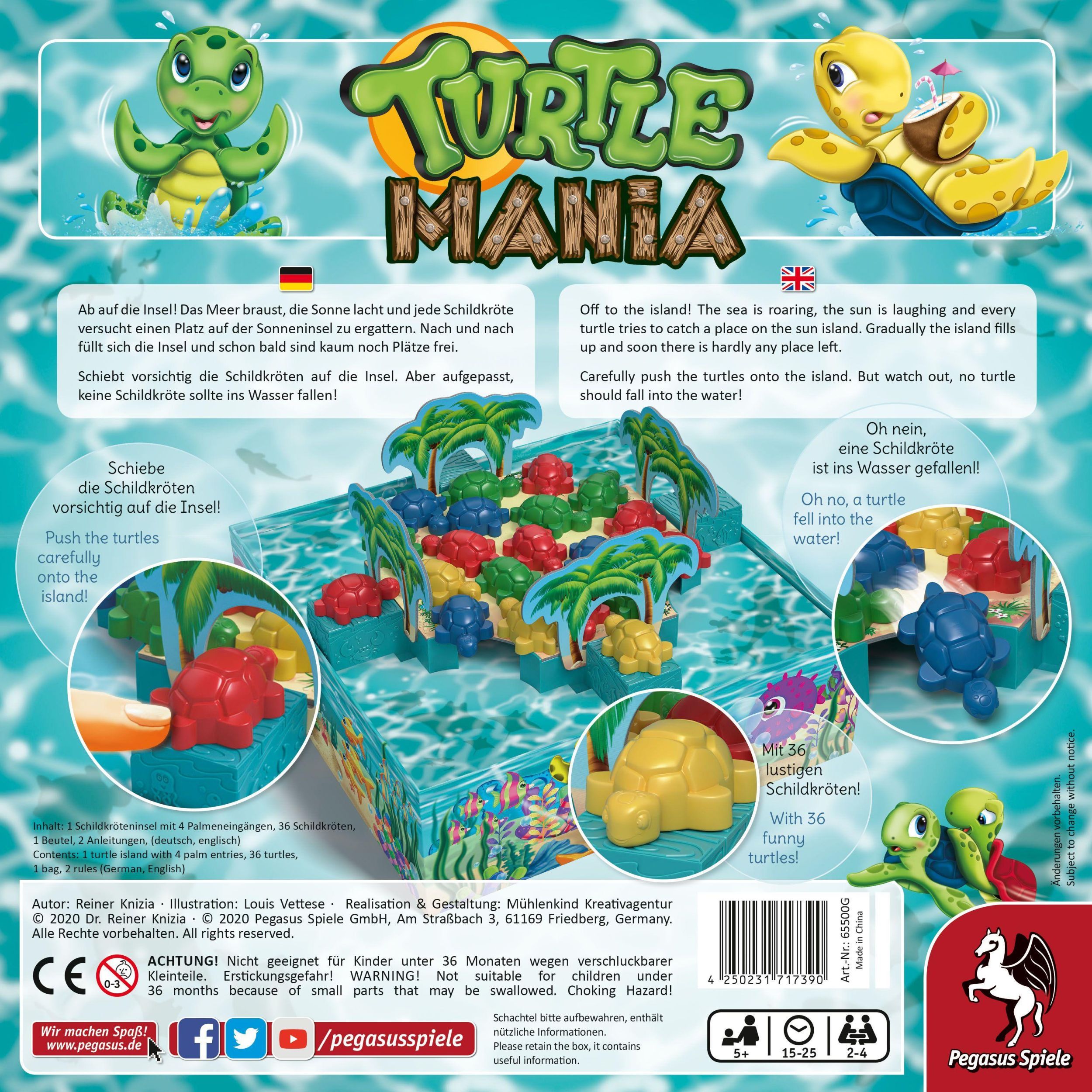 Bild: 4250231717390 | Turtle Mania | Spiel | 65500G | Deutsch | 2022 | Pegasus