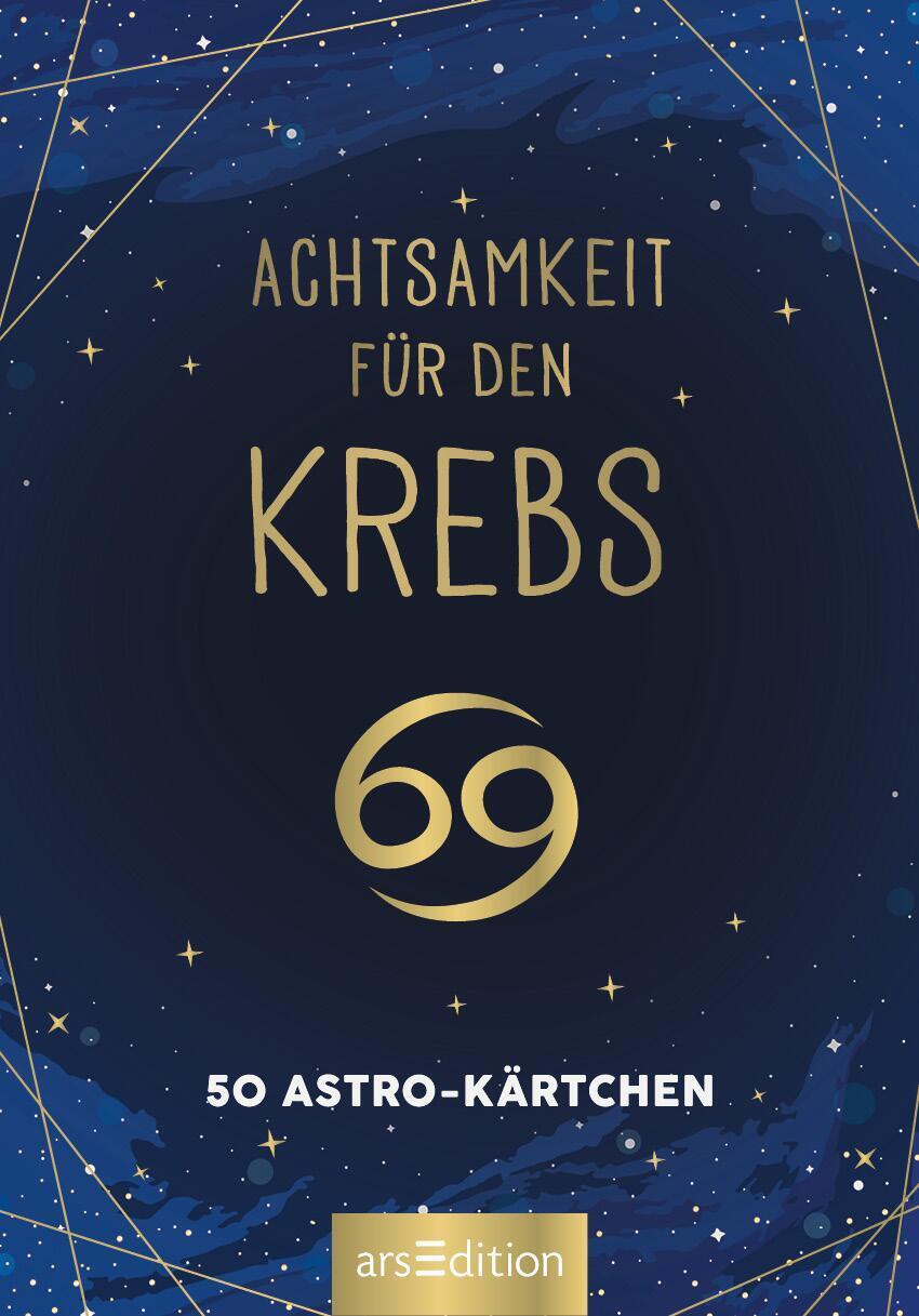 Bild: 9783845849683 | Achtsamkeit für den Krebs | 50 Astro-Kärtchen | Taschenbuch | 51 S.