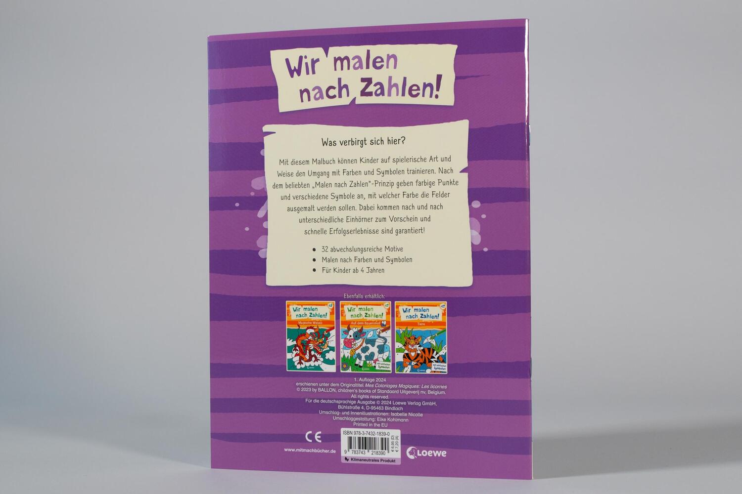 Bild: 9783743218390 | Wir malen nach Zahlen! - Einhörner | Loewe Kreativ | Taschenbuch