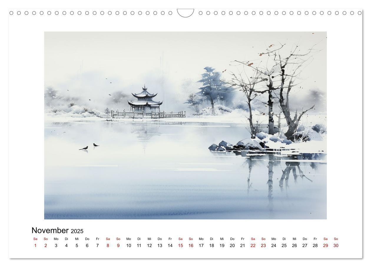 Bild: 9783383794681 | Heiwa - Friedliche Aquarelle im japanischen Stil (Wandkalender 2025...