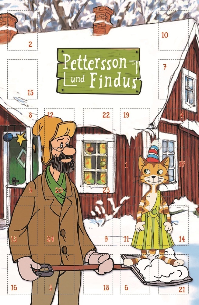 Cover: 9783957743831 | Pettersson und Findus Adventskalender-Karte | Kalender | Gefalzt