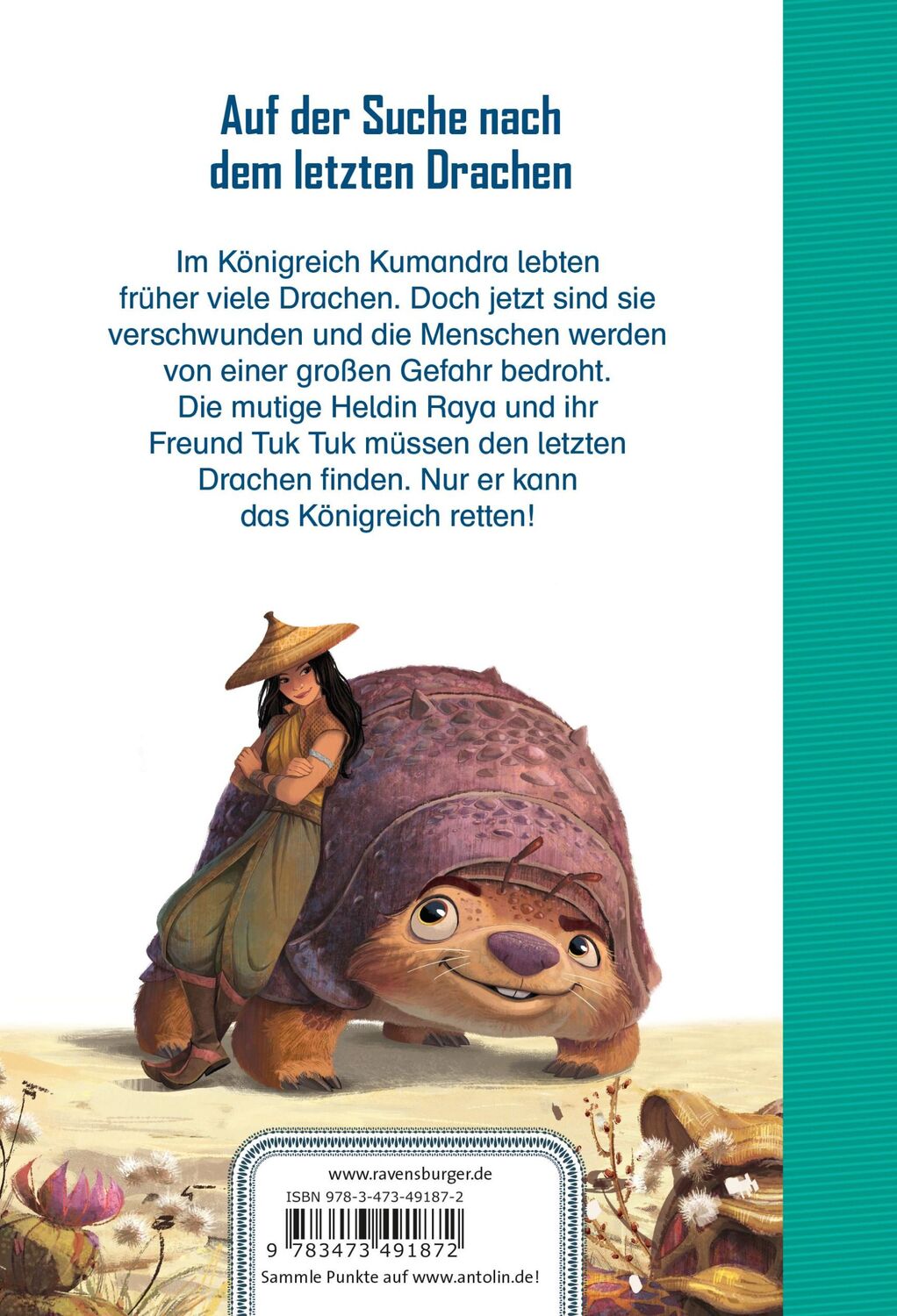 Rückseite: 9783473491872 | Disney Raya und der letzte Drache - Für Erstleser | Annette Neubauer