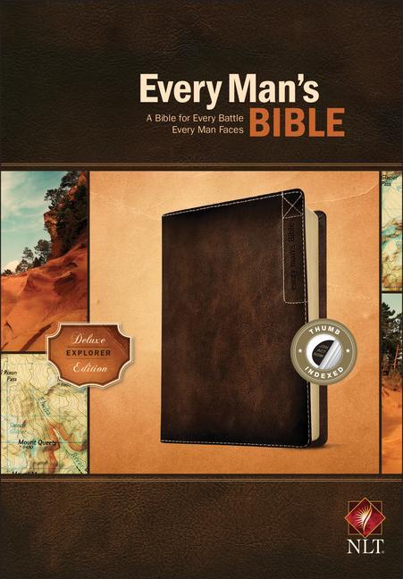 Cover: 9781496433602 | Every Man's Bible NLT, Deluxe Explorer Edition | Stephen Arterburn