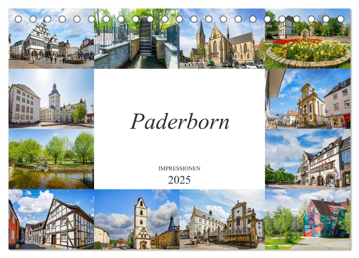 Cover: 9783457073223 | Paderborn Impressionen (Tischkalender 2025 DIN A5 quer), CALVENDO...