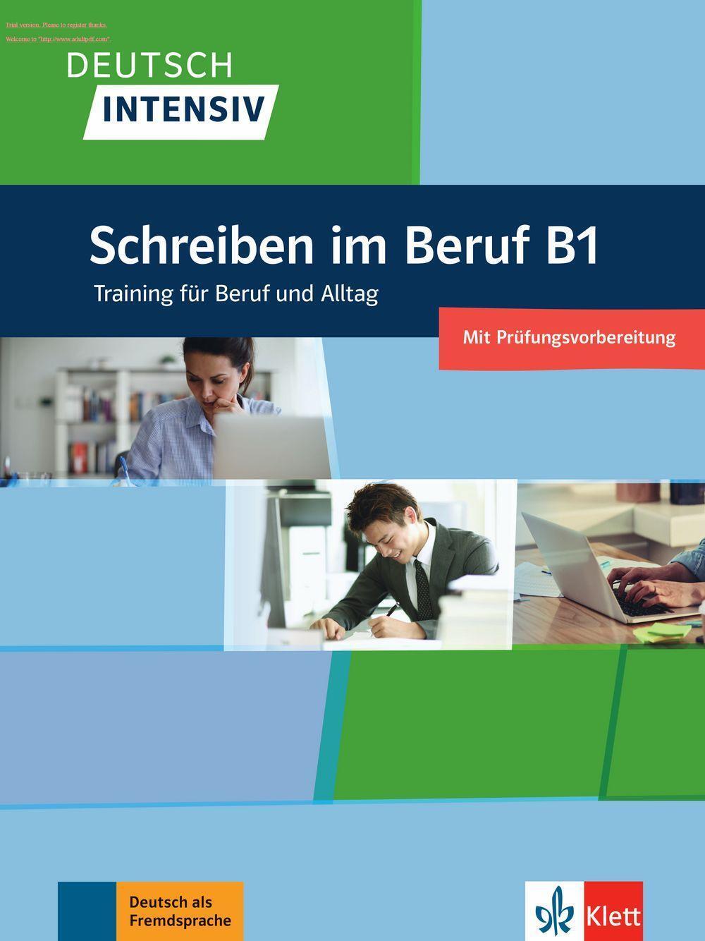 Cover: 9783126754798 | Deutsch intensiv Schreiben B1. Das Training für den Beruf | Seiffert