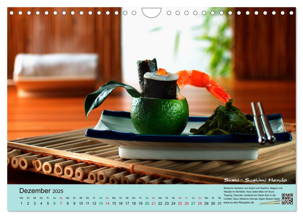 Bild: 9783435460182 | Sushi - Sashimi mit Anleitung für perfektes Gelingen (Wandkalender...