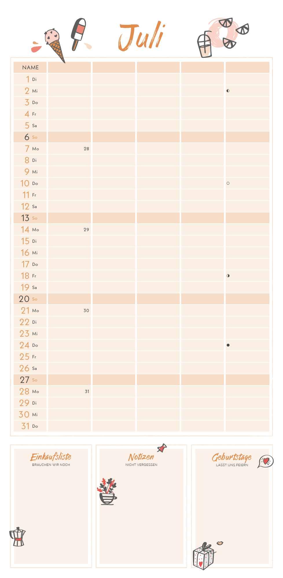 Bild: 4251732341244 | Little Lovely Planner 2025 Familienplaner - Familien-Timer -...