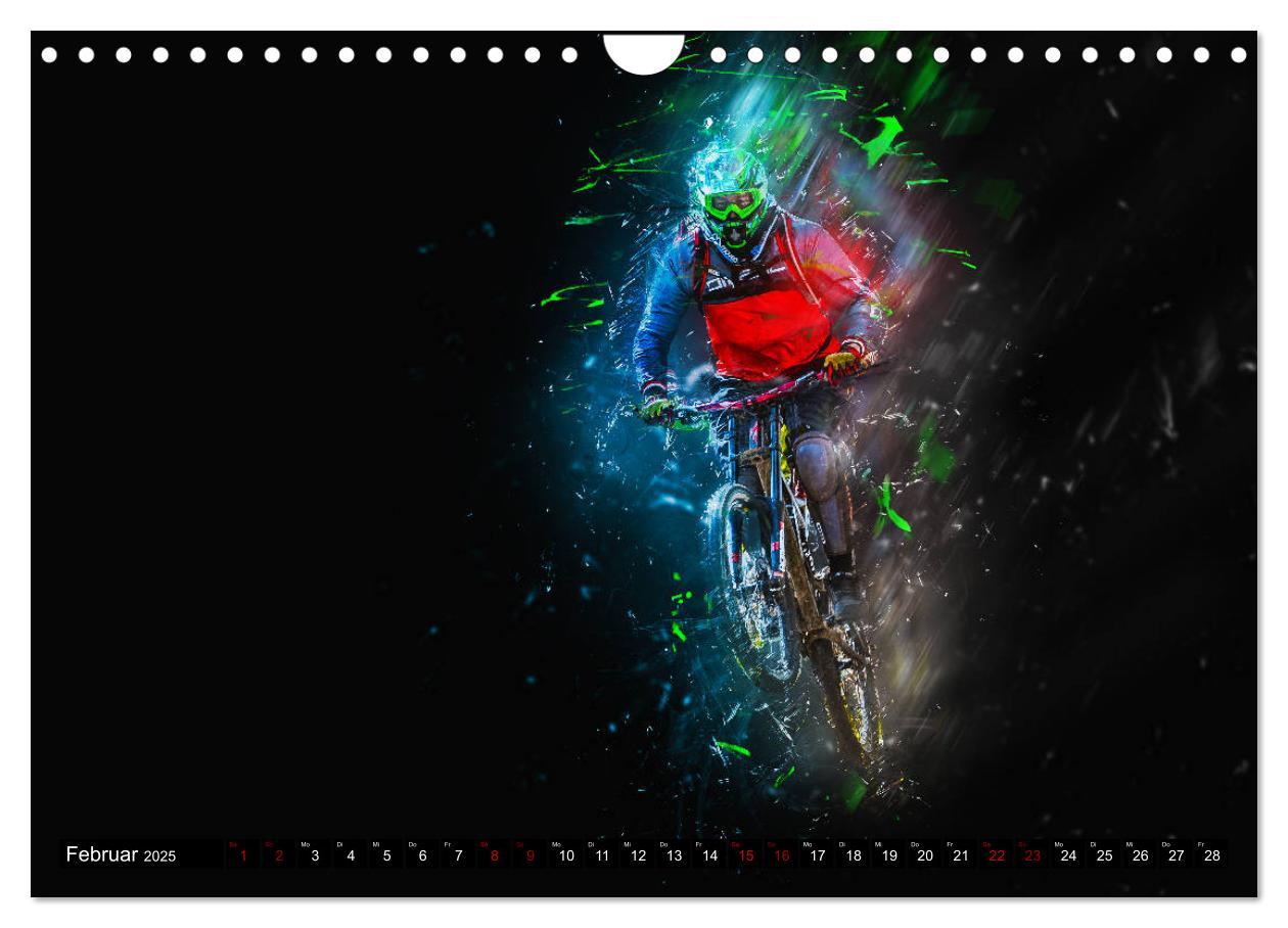 Bild: 9783435432905 | Downhill Explosion (Wandkalender 2025 DIN A4 quer), CALVENDO...