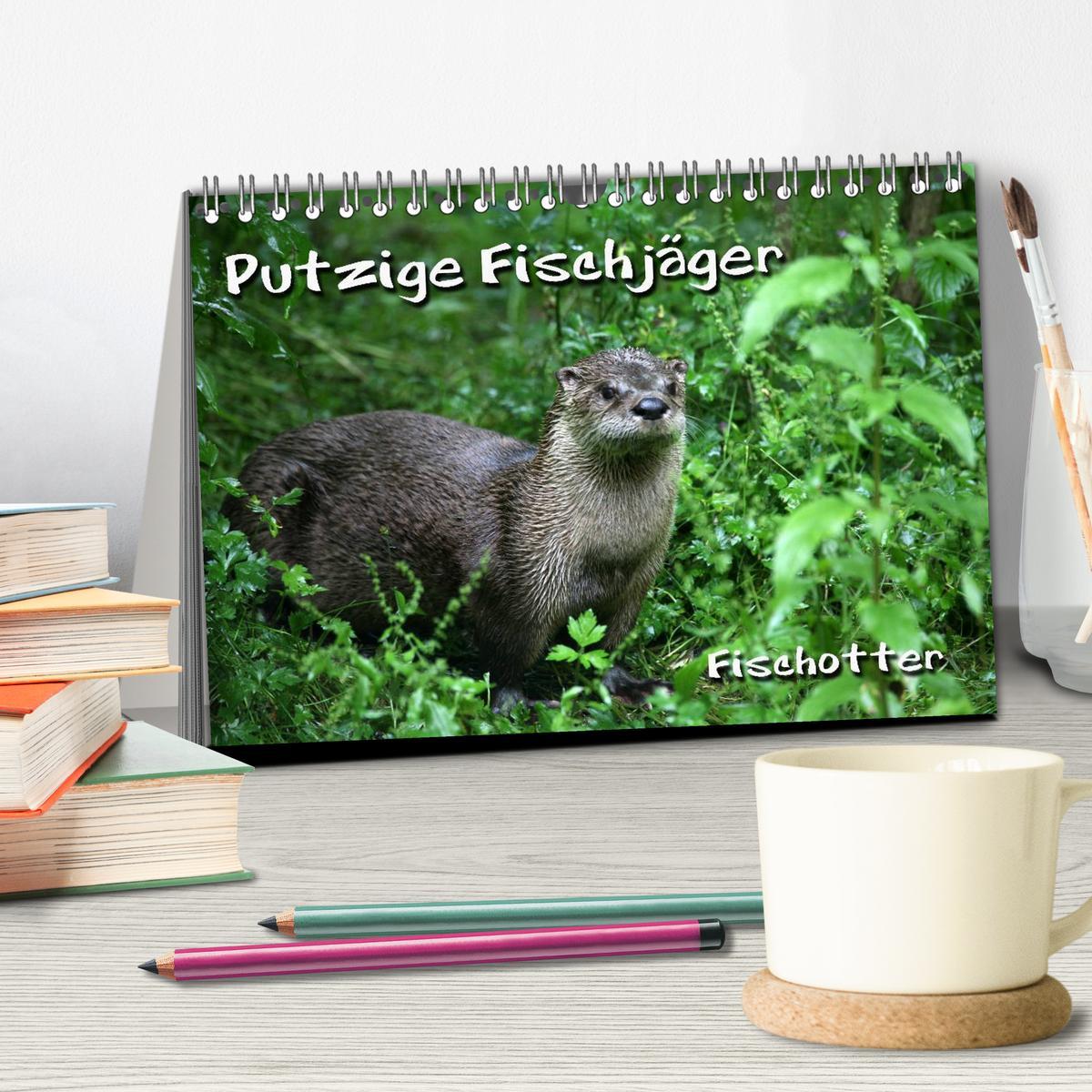 Bild: 9783435833276 | Putzige Fischjäger (Tischkalender 2025 DIN A5 quer), CALVENDO...