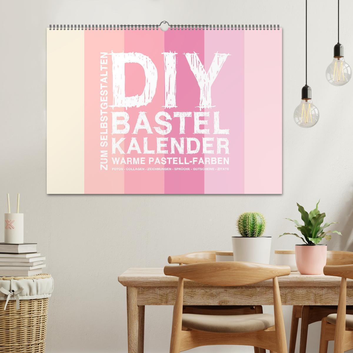 Bild: 9783435215393 | DIY Bastel-Kalender -Warme Pastell Farben- Zum Selbstgestalten...