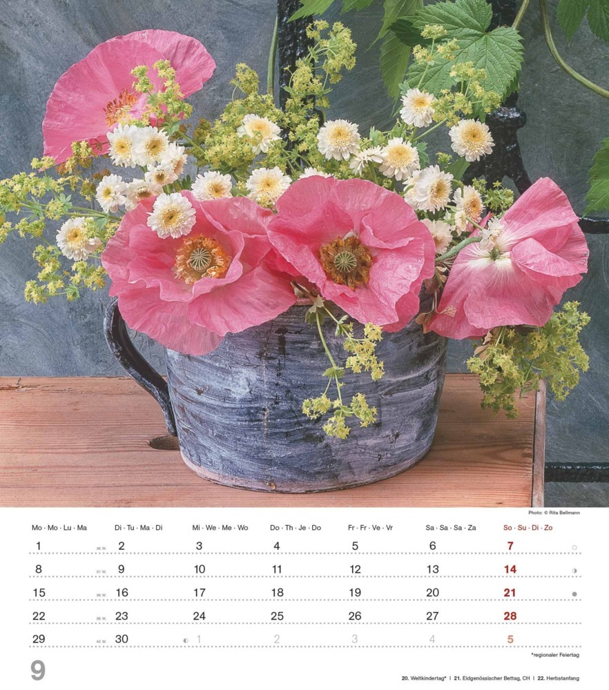 Bild: 4251732342142 | Alpha Edition - Blumenträume 2025 Wandkalender, 30x34cm,...