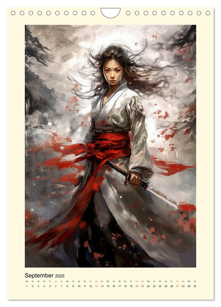 Bild: 9783435844371 | Samurai Amazonen (Wandkalender 2025 DIN A4 hoch), CALVENDO...