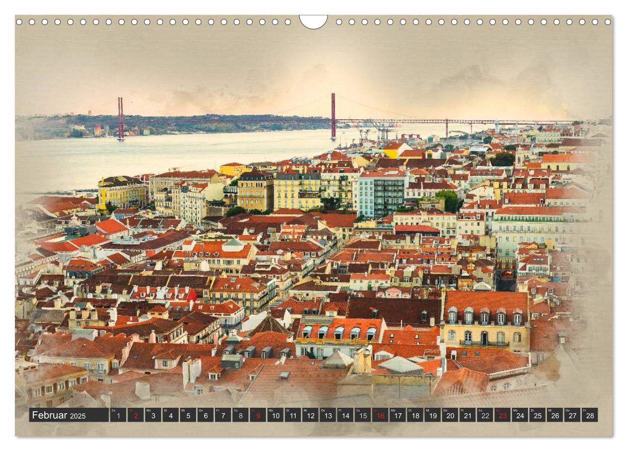 Bild: 9783435479368 | Traumhaftes Lissabon (Wandkalender 2025 DIN A3 quer), CALVENDO...