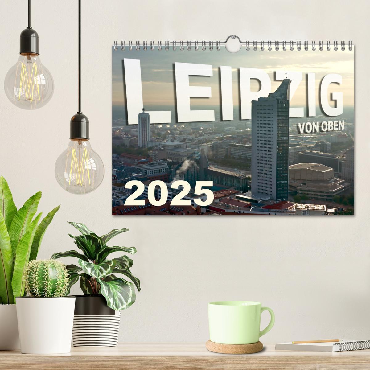 Bild: 9783383989070 | Leipzig von Oben 2025 (Wandkalender 2025 DIN A4 quer), CALVENDO...