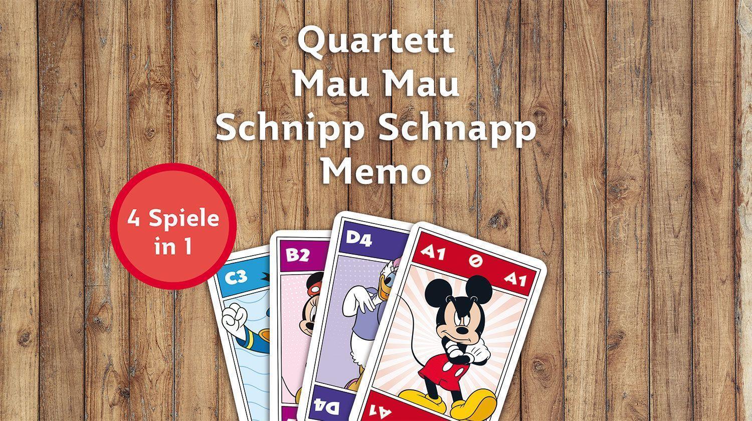 Bild: 4042677015303 | Display Disney Mickey Mouse &amp; Friends - Quartett 4 in 1 | Altenburg