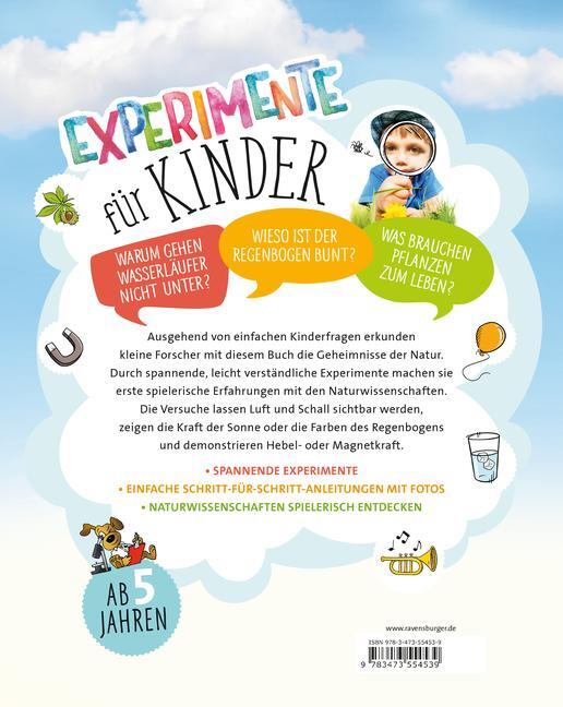 Bild: 9783473554539 | Experimente für Kinder | Forschen, Probieren, Entdecken | Buch | 96 S.