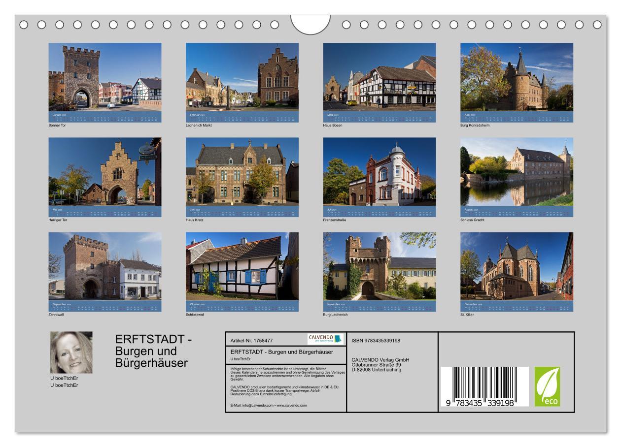 Bild: 9783435339198 | ERFTSTADT - Burgen und Bürgerhäuser (Wandkalender 2025 DIN A4...