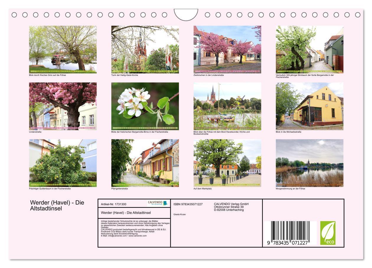 Bild: 9783435071227 | Werder (Havel) - Die Altstadtinsel (Wandkalender 2025 DIN A4 quer),...