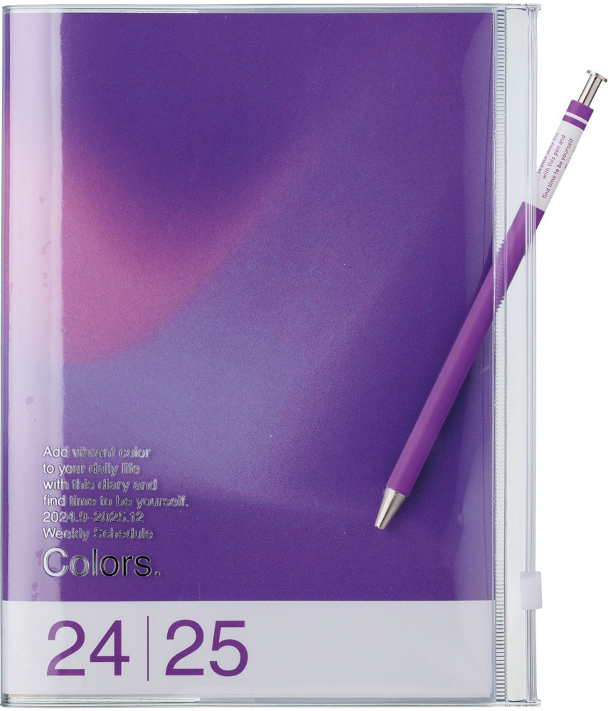 Bild: 4550045128062 | MARK'S 2024/2025 Taschenkalender A5 vertikal, Gradient, Purple | Inc