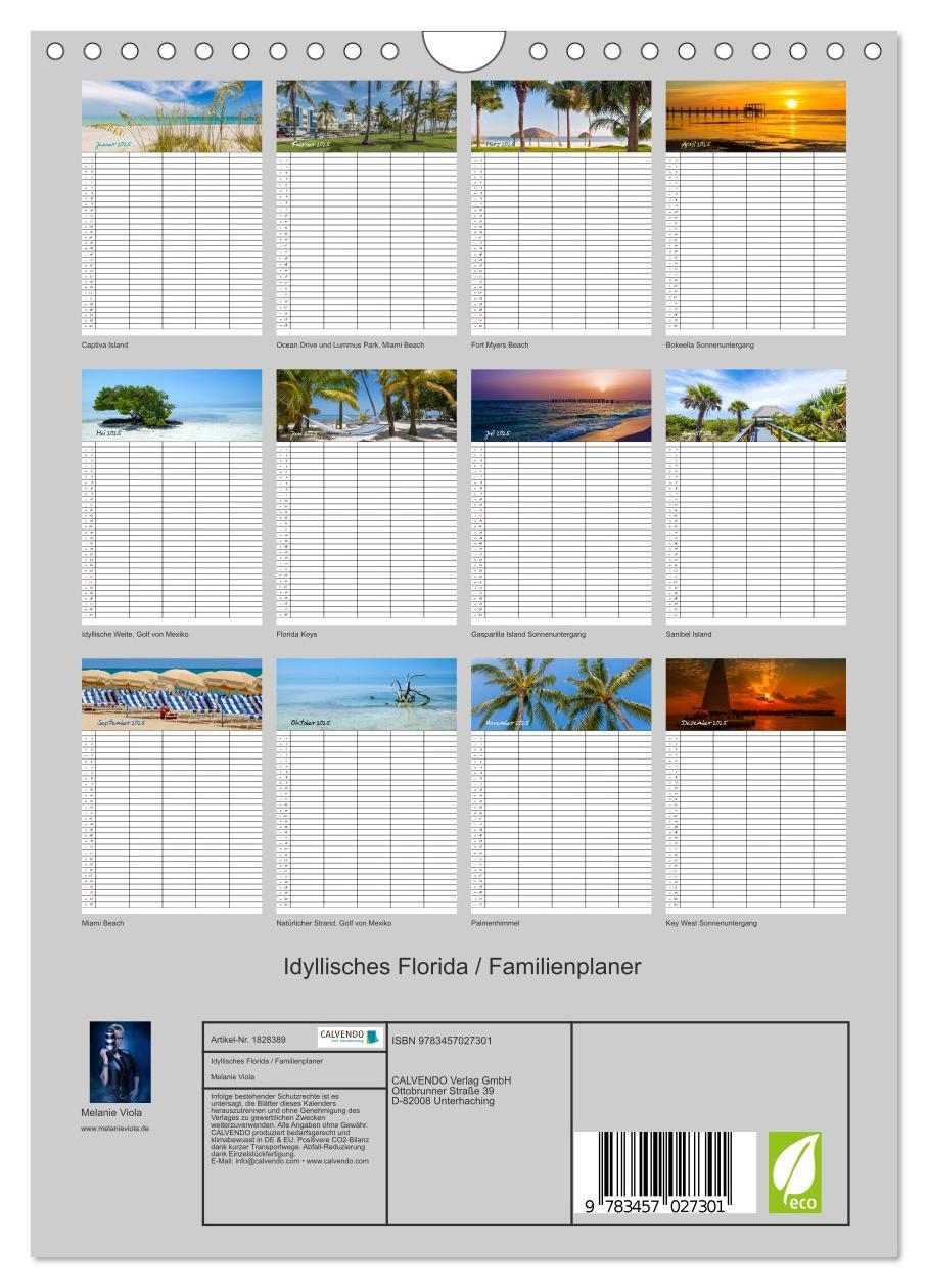 Bild: 9783457027301 | Idyllisches Florida / Familienplaner (Wandkalender 2025 DIN A4...