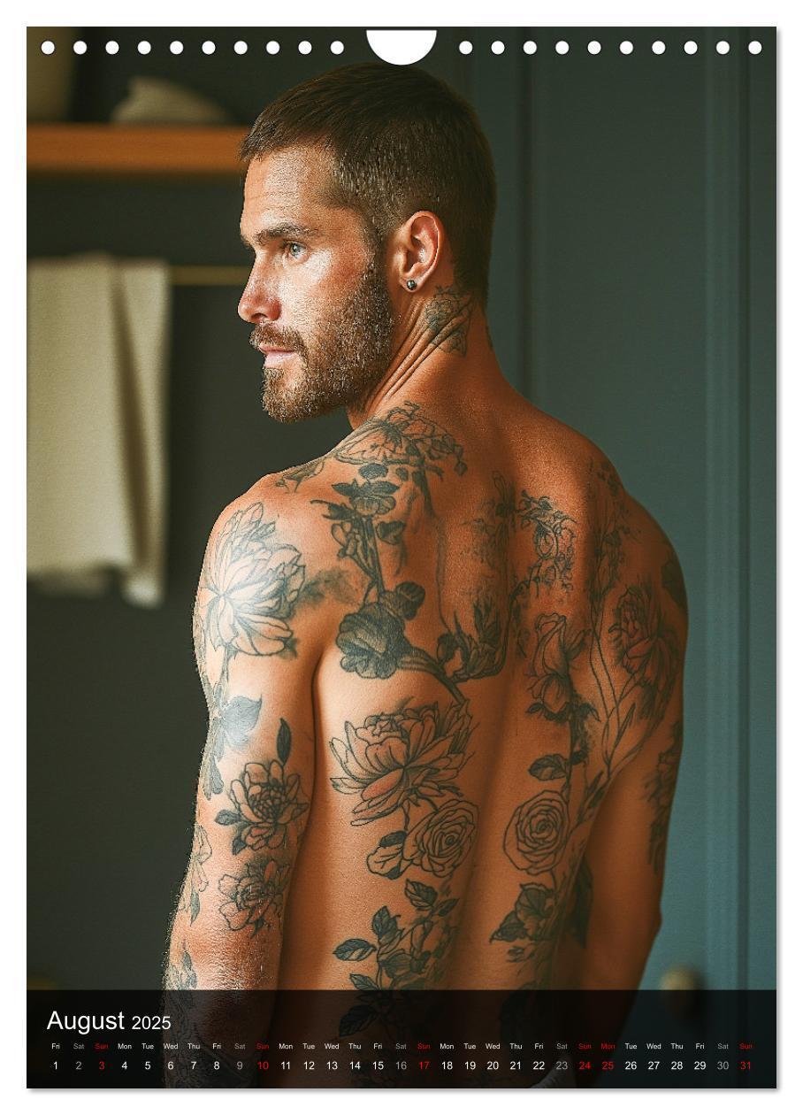 Bild: 9781325990436 | Inked Bodies - Sexy Tattooed Men (Wall Calendar 2025 DIN A4...