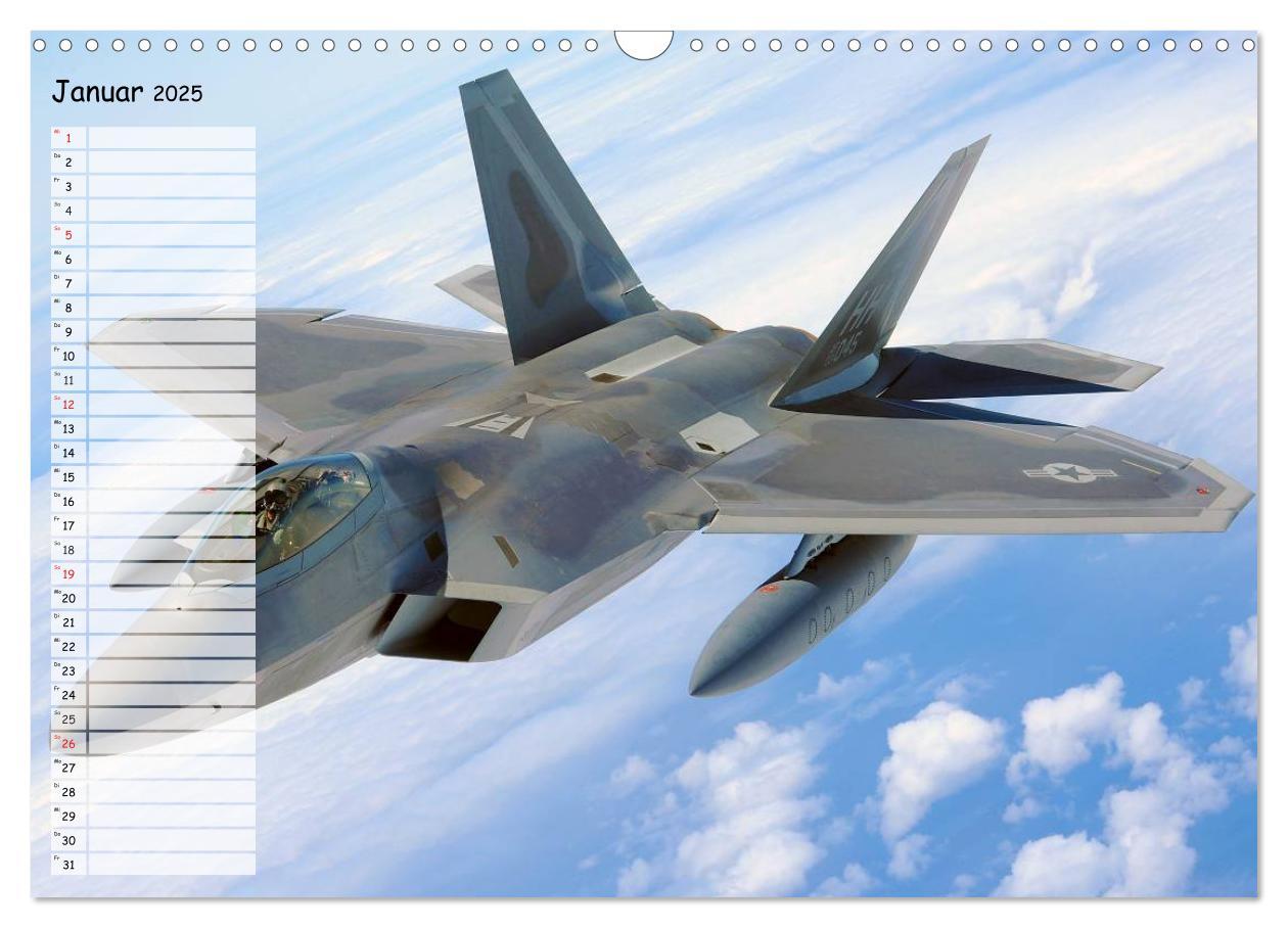 Bild: 9783435534647 | Luftwaffe. Kampfflugzeuge der USA (Wandkalender 2025 DIN A3 quer),...