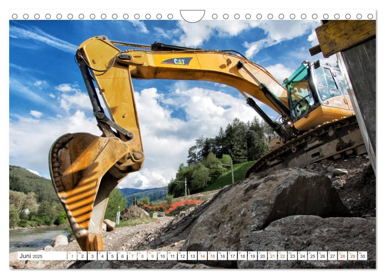 Bild: 9783435368075 | Baumaschinen - Maschinen auf der Baustelle (Wandkalender 2025 DIN...