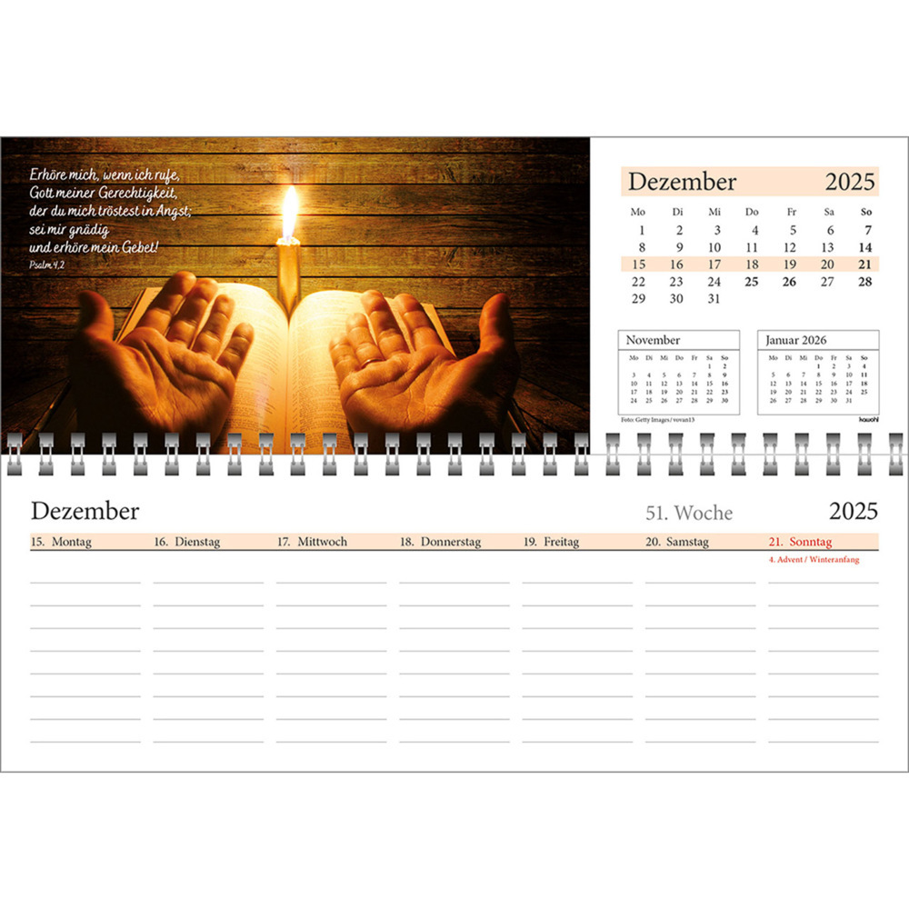 Bild: 9783754825457 | In deine Hand leg ich den Tag 2025 | Wochen-Tischkalender | Kalender