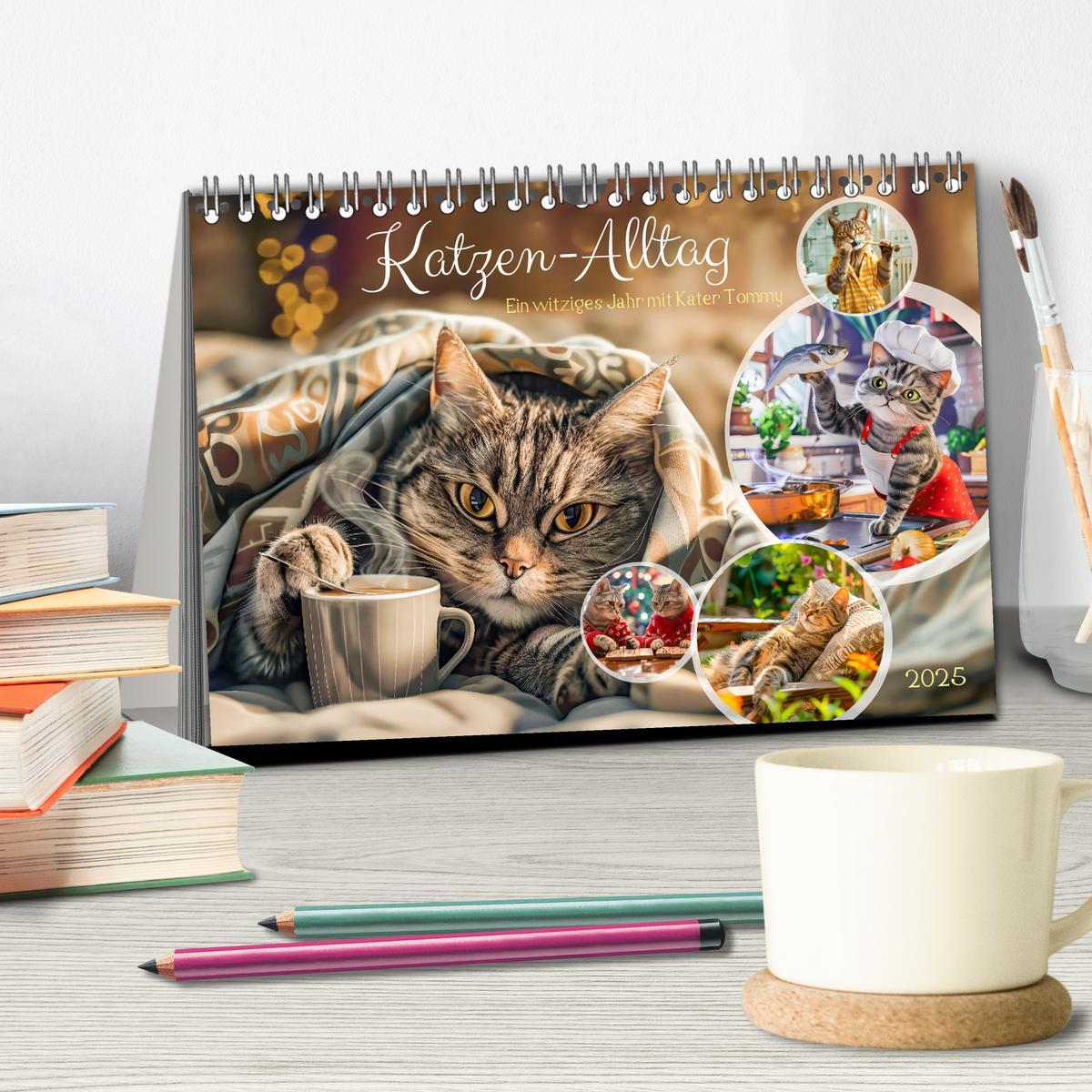 Bild: 9783383788857 | Katzen-Alltag - Ein witziges Jahr mit Kater Tommy (Tischkalender...