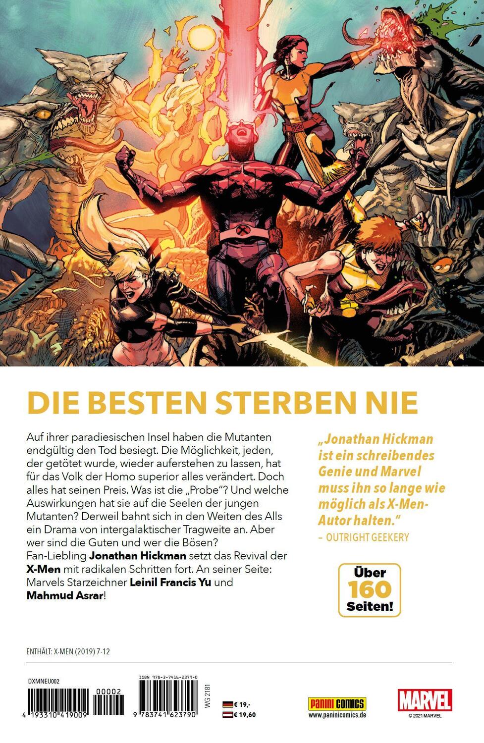 Rückseite: 9783741623790 | X-Men - Neustart | Bd. 2: Angriff der Killerpflanzen | Hickman (u. a.)