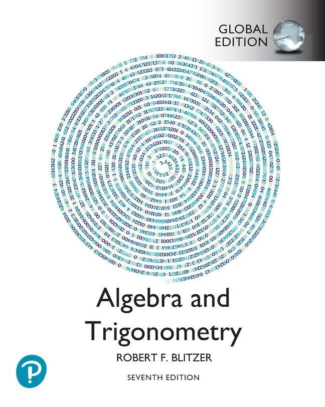 Cover: 9781292443447 | Algebra and Trigonometry, Global Edition | Robert Blitzer (u. a.)