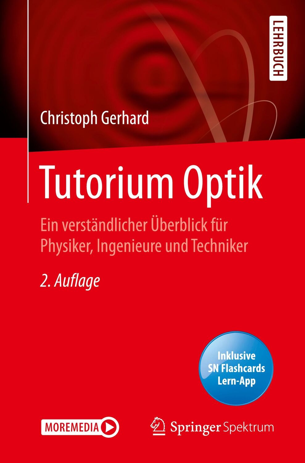 Cover: 9783662616178 | Tutorium Optik | Christoph Gerhard | Bundle | Paperback | Deutsch