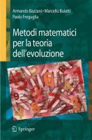 Bild: 9788847008571 | Metodi matematici per la teoria dell¿evoluzione | Bazzani (u. a.)